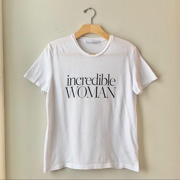 Ninety Percent x Net-A-Porter Incredible Women White T-Shirt Large - Picture 3 of 7
